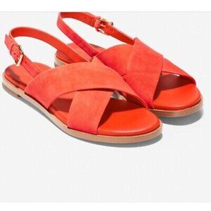 Cole Haan Fernanda Grand 360 Orange Sandals Women's 8.5